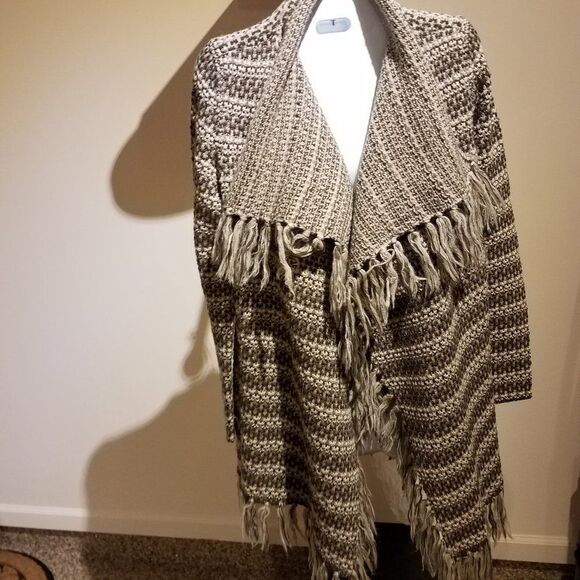 Cardigan sweater fringed - Picture 2 of 3